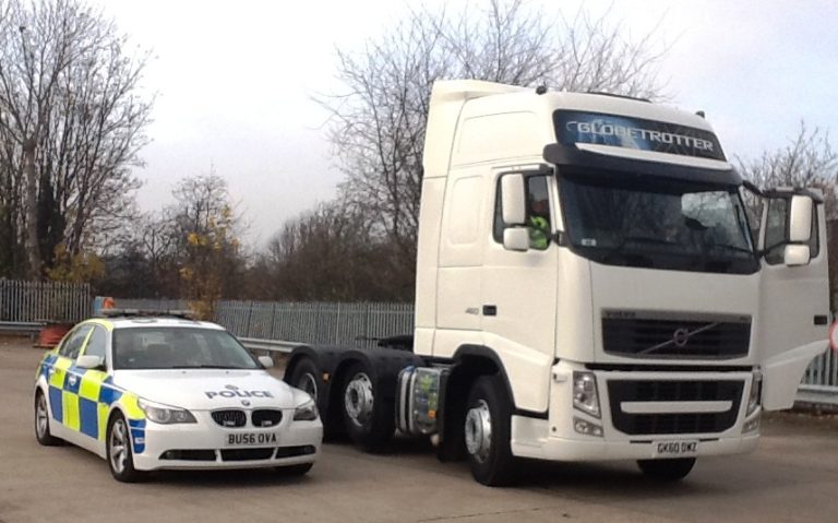 Lorry driver pulled over for watching YouTube at the wheel