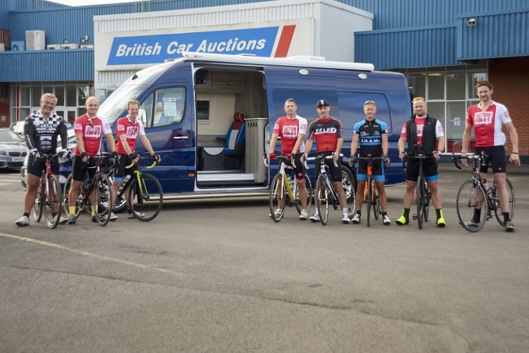 BCA Auction Sir Bradley Wiggins Sporthome as BCA Team Set out on Paris Challenge