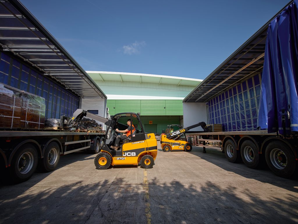 JCB Makes Use of Its Outside Storage Space