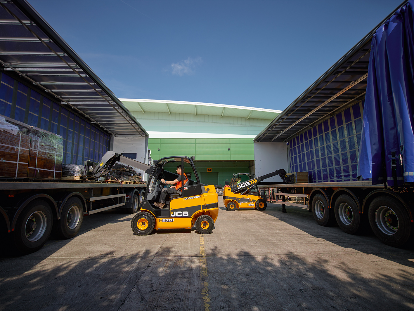 JCB Makes Use of Its Outside Storage Space