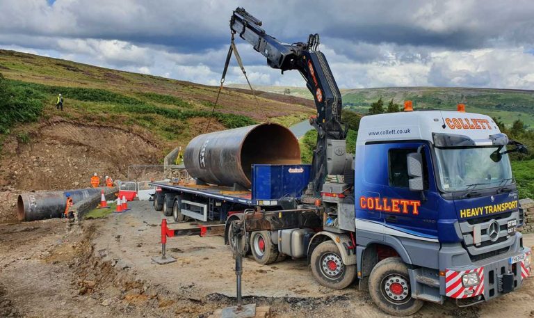 Crane Vehicle for Flood Damaged Dales