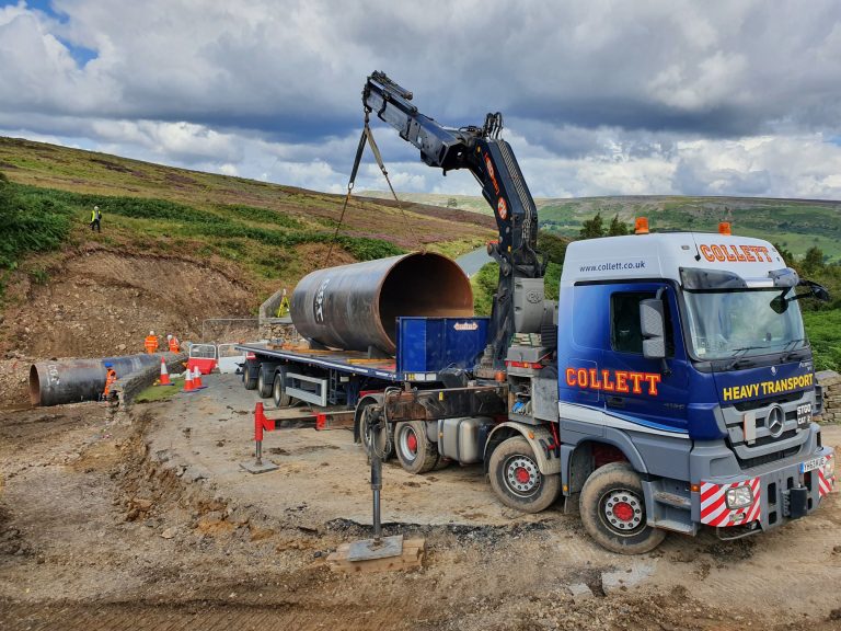 Crane Vehicle from Collett for Flood Damaged Dales