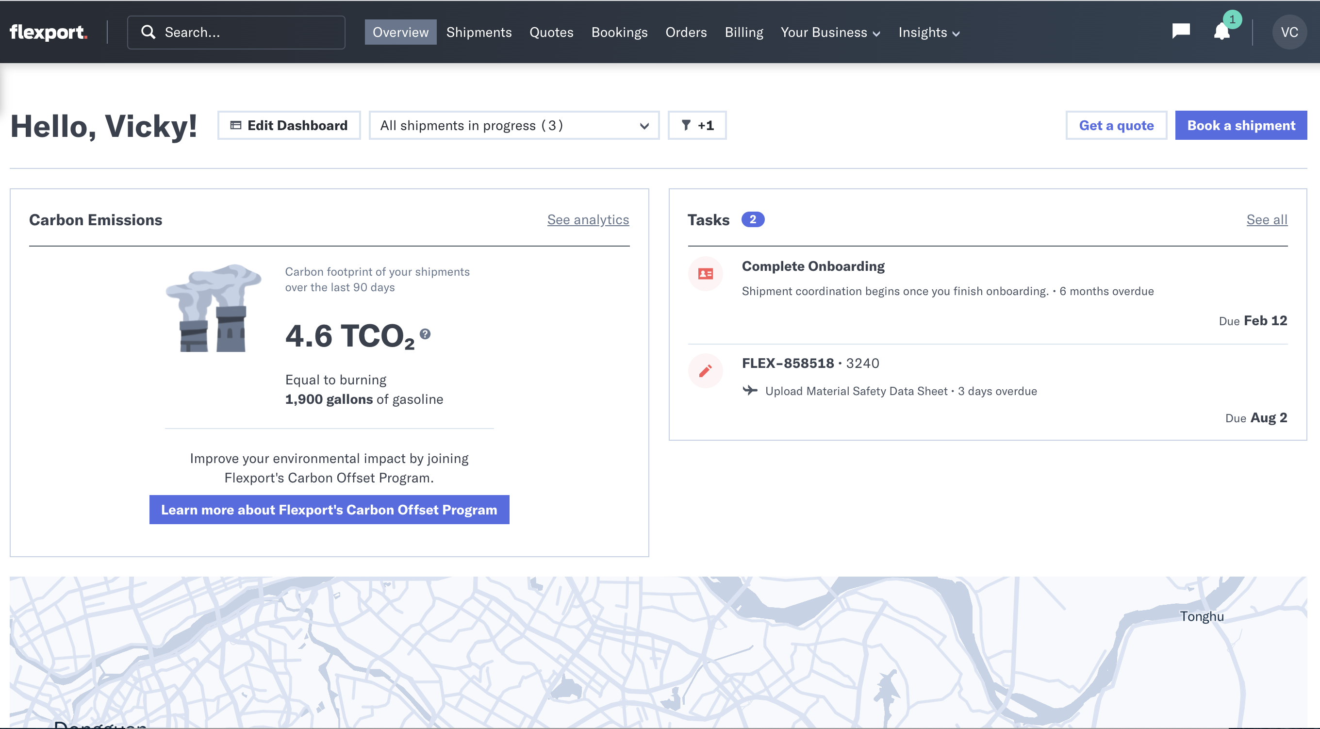 Flexport Announces Free Carbon Calculator API Functionality in Shipping