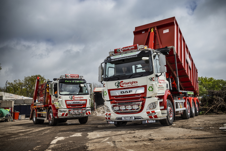 Hiab Skiploaders Keep Wheels Turning at Cartwrights