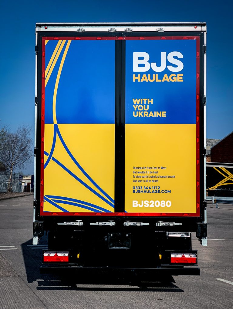 BJS Haulage Shows Support for Ukraine with New Truck