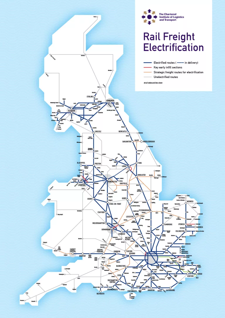Rail electrification possible for 95% of UK freight trains