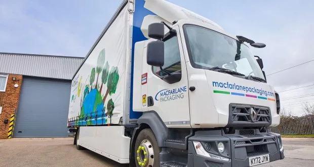 Macfarlane Packaging adds new electric vehicles to fleet