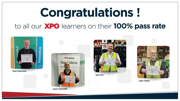 100% pass rate for XPO, UKWA Warehouse Manager CPC!