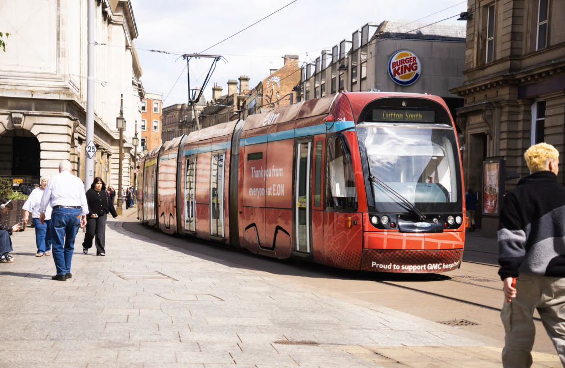 Outdo Transport extends exclusive advertising rights for Nottingham Express Transit