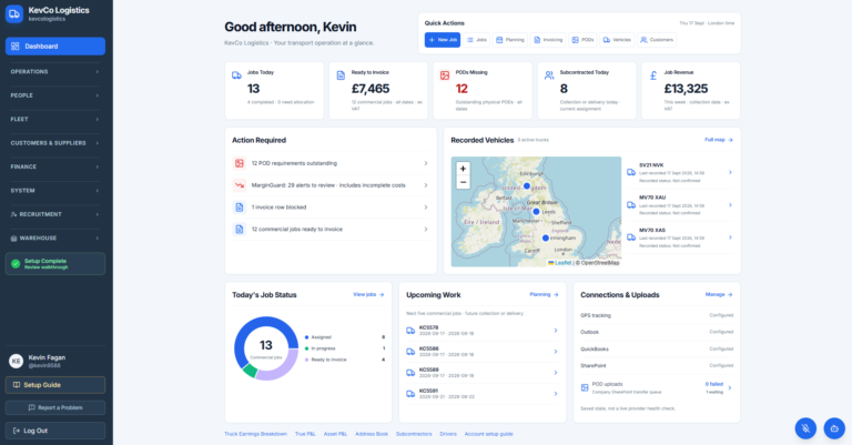 Scottish Haulier Builds System He Wished Existed
