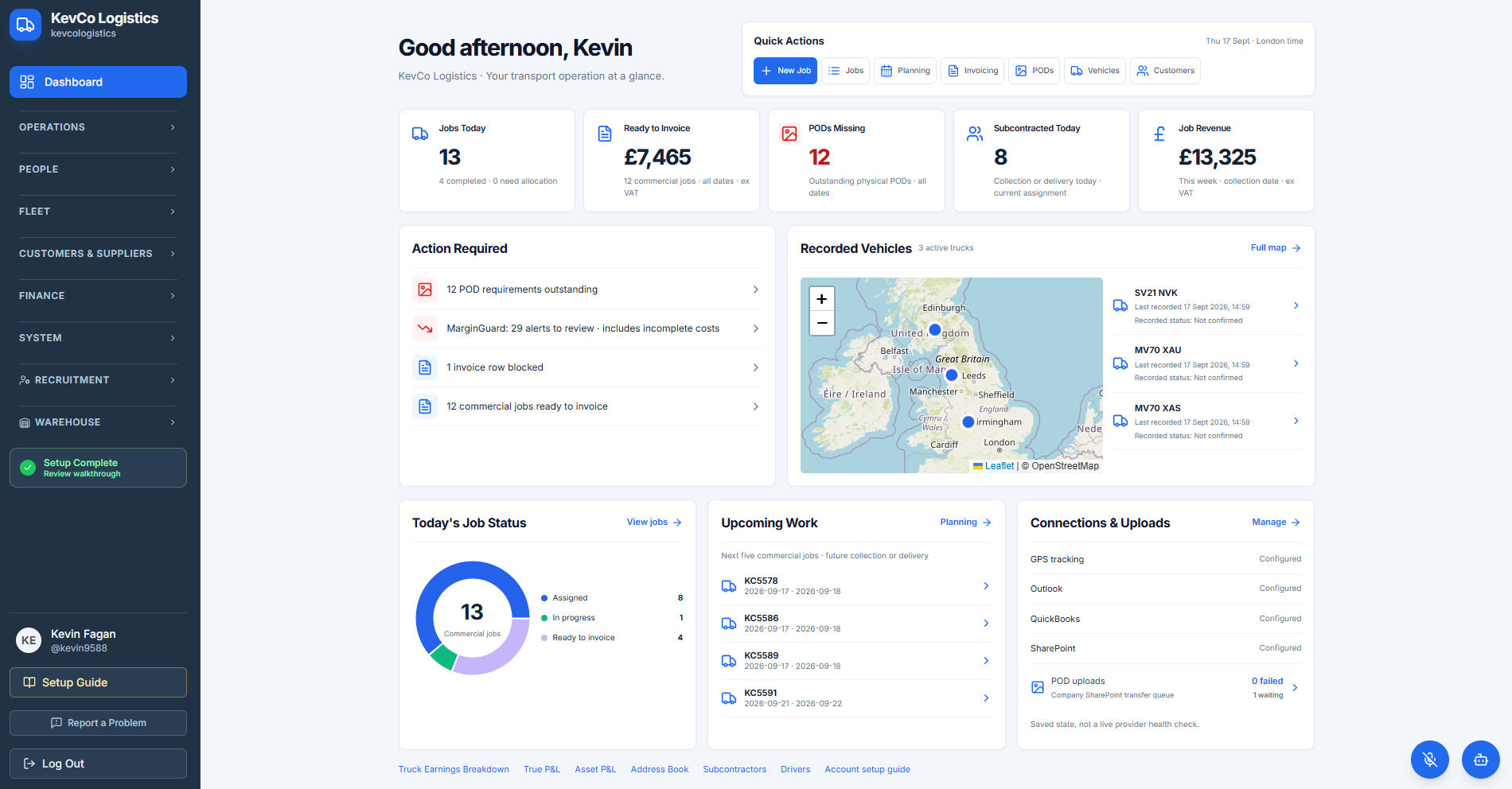 Scottish Haulier Builds System He Wished Existed
